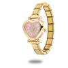 Y2K Vintage Zircon 9MM Width Italian Charm Heart Shape Watch High Quality Stainless Steel Bracelets Bangle for Birthday Gifts