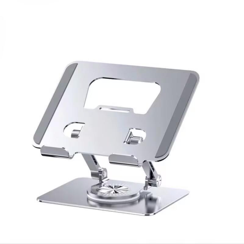 Foldable Laptop Stand Height Adjustable Hollowed Cooling Bracket Support Aluminum Alloy 360 Rotatable for 11-17 Inch Notebook