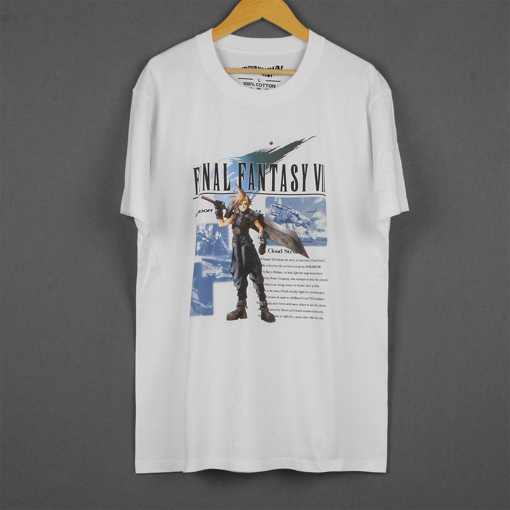 T-shirt Final Fantasy VII Cloud Strife Aerith Tifa Grafica Anime Cotone Manica Corta Casual per Unisex Top Abbigliamento Donna Camicia