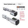 Smart Electronic Door Lock APP/ Password/ Card/ Key/Fingerprint Unlock Tuya TTLock APP Smart Adjustable Cylinder Lock for Home