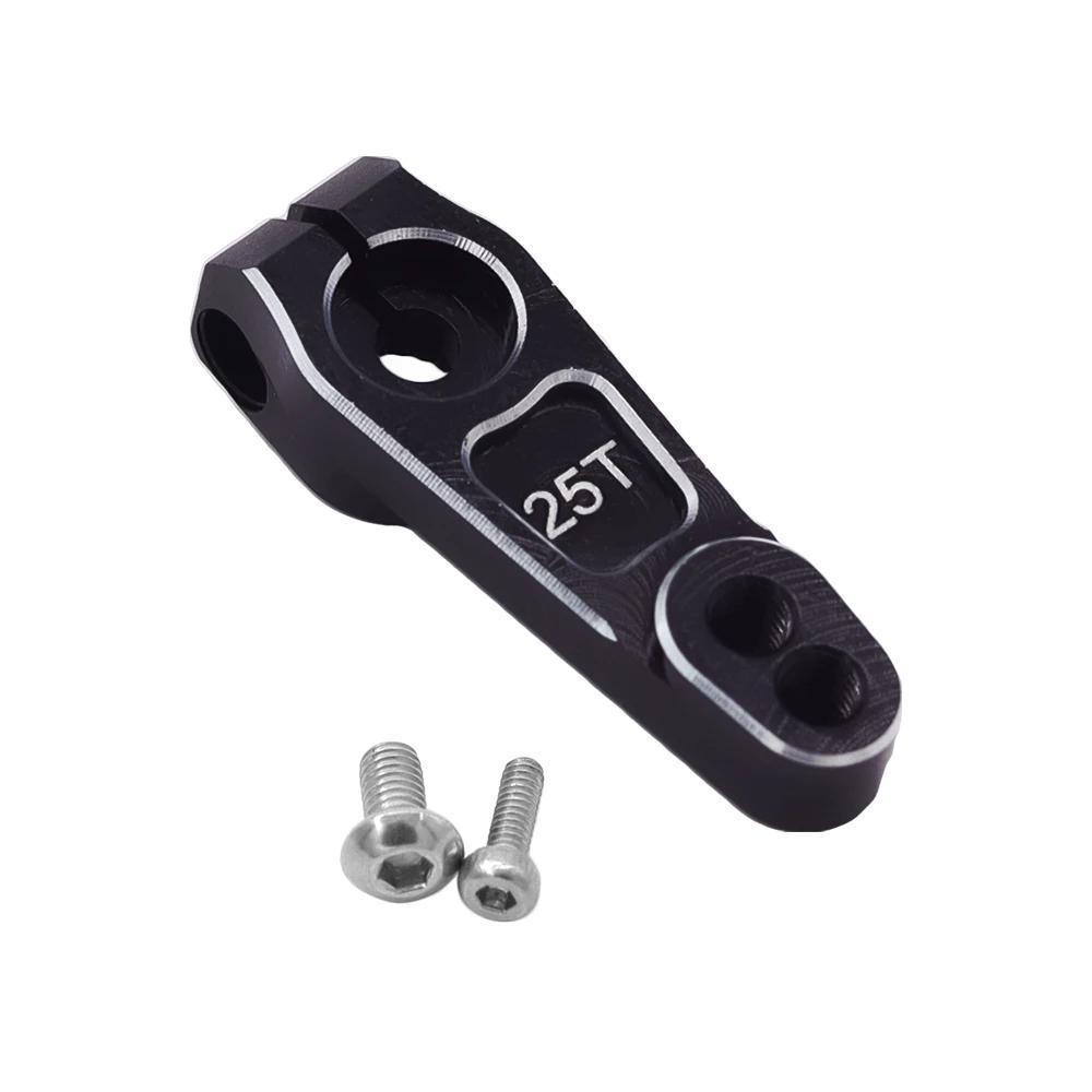 Metal 25t Steering Arm Servo Horn 7075-t651 For 1/10 RC Crawler Axial Scx10 Yikong Rgt Rc4wd Trax Trx4 Trx-6 Parts