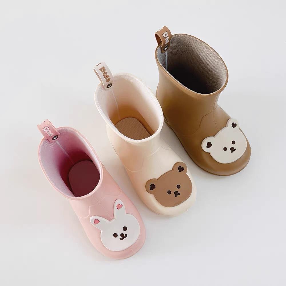Fashion Rain Boot Girl Cute Cartoon Kids Water Boots Waterproof Non Slip Rubber Boots Child Casual Trendy Versatile Kid Shoes