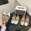 New Inner Height Increase Small Ballet Shoes Niche Round Head Shallow Mouth Gentle Double Breasted Soft Sole Mary Jane Single Shoes