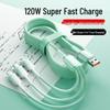 66W Ice Crystal Fast Charging Cable, 3-in-1 for Apple 16 & Huawei Type-C Devices