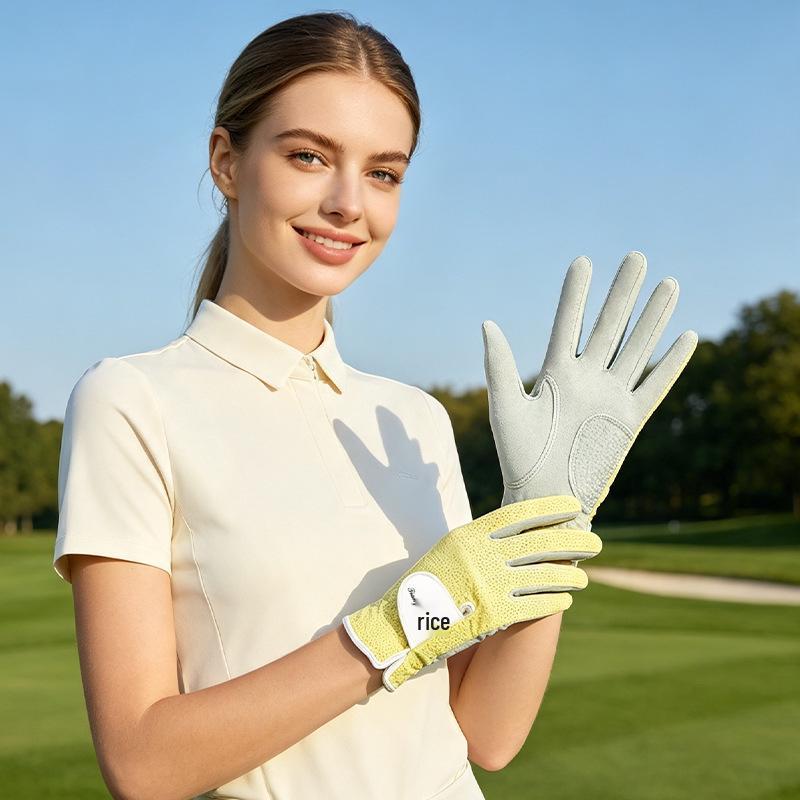 Letnie rękawiczki golfowe damskie - Oddychające, Odporne na zużycie, Ochrona przed słońcem, Antypoślizgowe, Miękka tkanina z włókien.