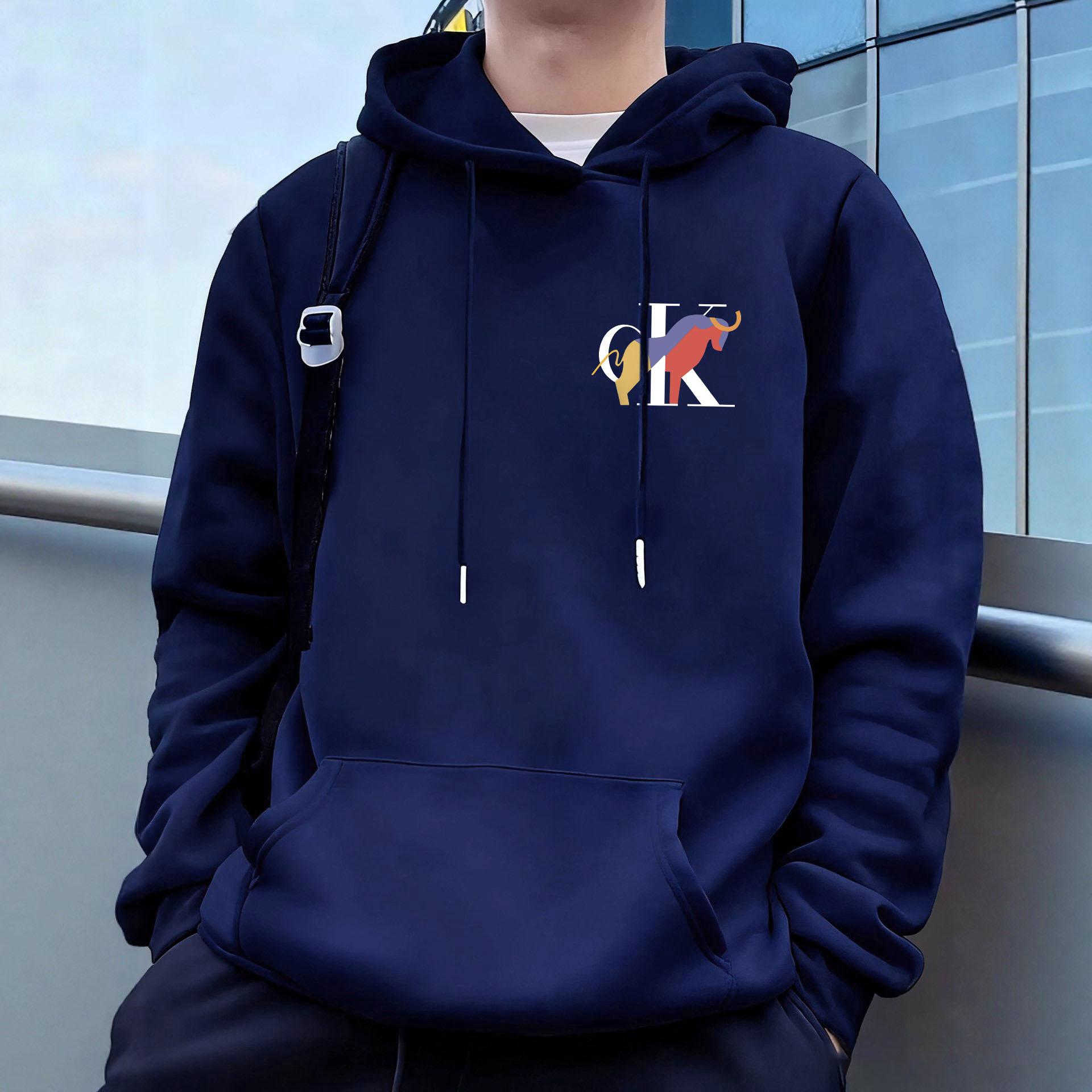 

Men s Casual Hoodies Fleece Hip Hop 250g/m² Solid Pullover Sweatshirt Men Sportswear Clothing Sweatshirt Men s Clothing XXL светло-серый