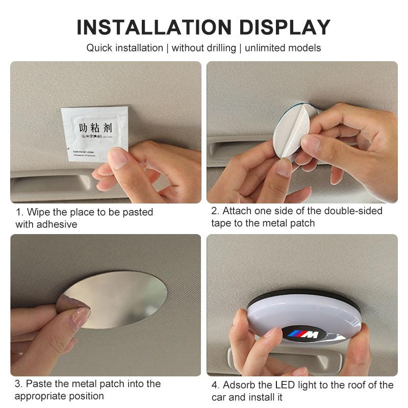 LED Touch Light Wireless Car Interior Lighting Auto Roof Ceiling Reading Lamp For BMW Performance Power M1 M2 M3 M4 M5 M6 M8 E36 E60 E46 E39 E46 E90