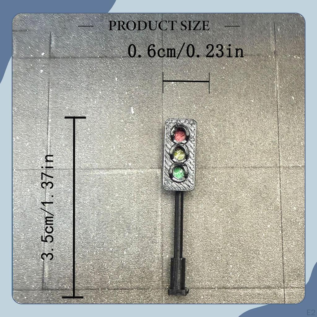 1/64 Scale Mini Traffic Light Model Dollhouse Decoration Accessories Collectible DIY Ornament