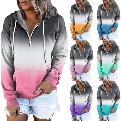 Women's Casual Fashion Long Sleeved Top Printed Round Neck Printed Hoodie