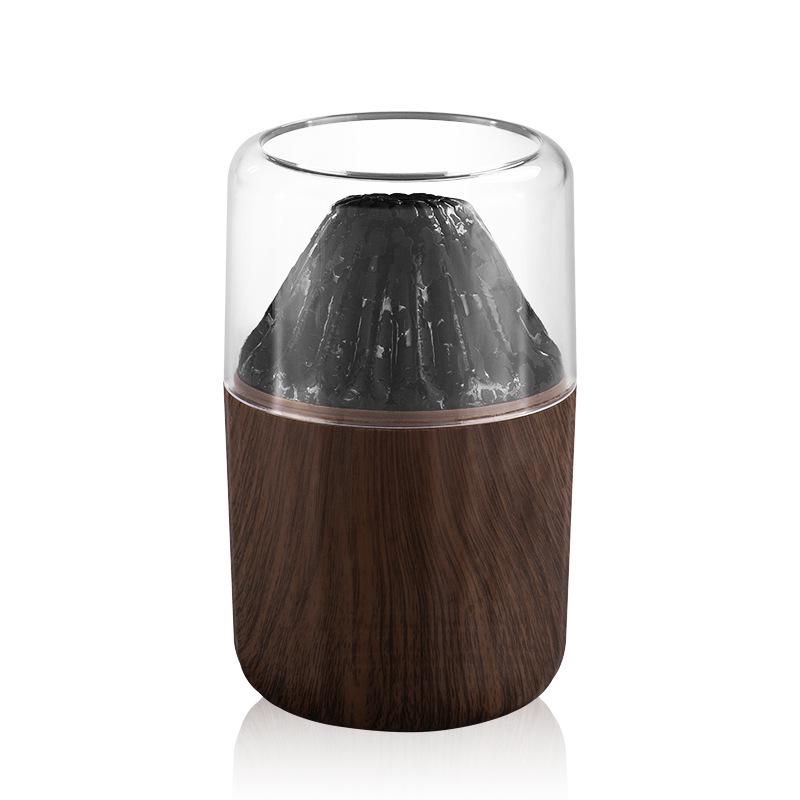 Creative Volcano Humidifier: Seven-Color Aromatherapy Diffuser for Home & Bedroom, Perfect Desktop Gift with Ambient Light