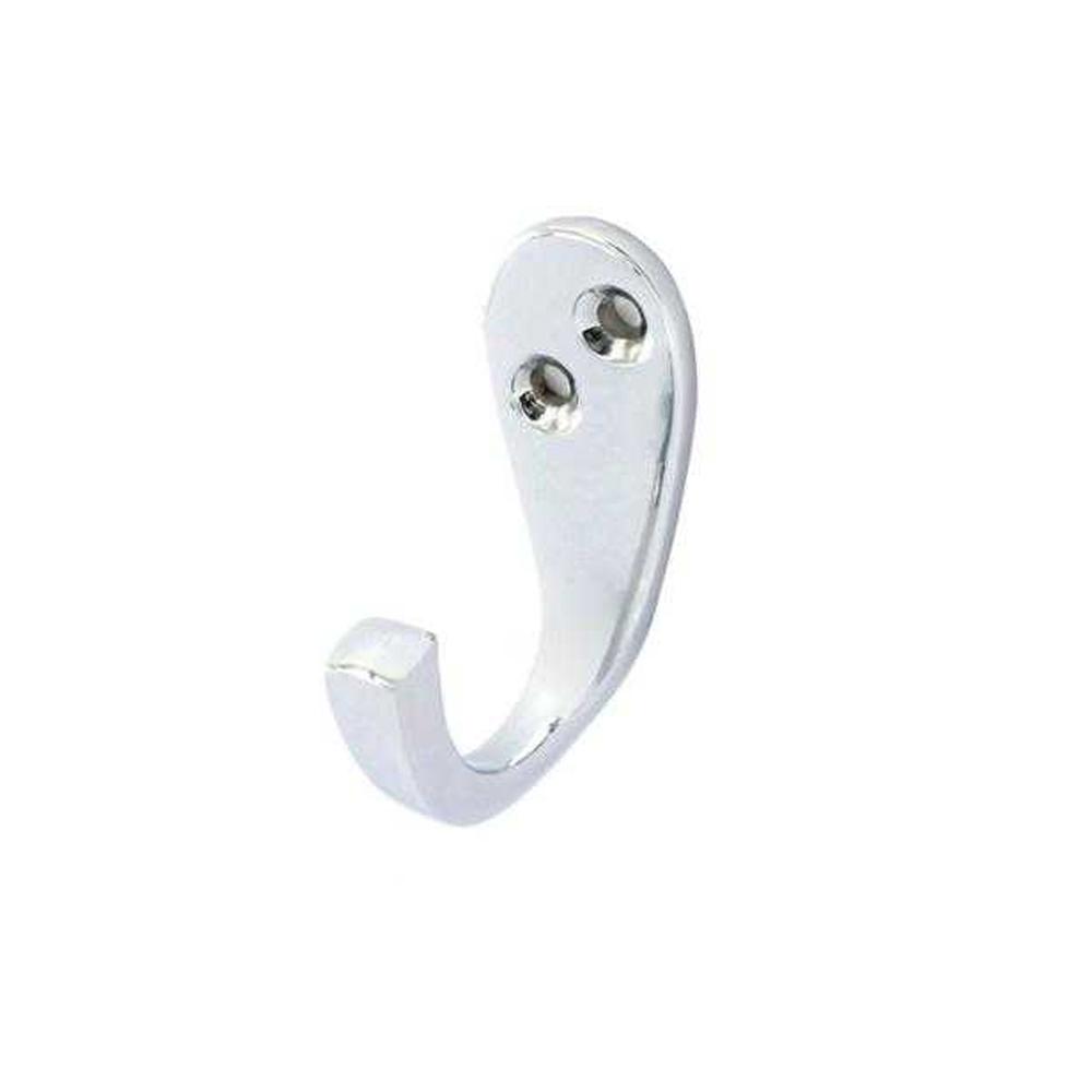 Securit Victorian Chrome Coat Hook (Pack of 2)