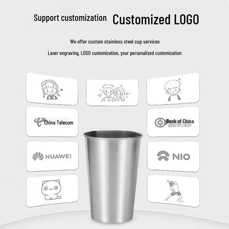 Multi-Purpose Stainless Steel Cup: Household, Outdoor, Tea, Beer, and Mouthwash Cup