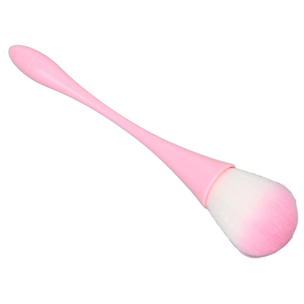 Nail Art Dust Cleaning Removal Brush Soft Fluffy Hair Makeup Brush for Blusher Loose Powder Pink