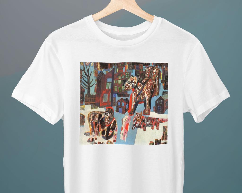 Animals, Pavel Filonov Painting, Unisex T-Shirt, Art T-Shirt, Analytical Realism, Animal T-Shirt, Gift for Her, Gift for Him, Art Lover Gift