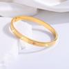 Titanium steel bracelet gold high version temperament zircon bracelet women's light luxury fashion elegance does not fade simple bracelet