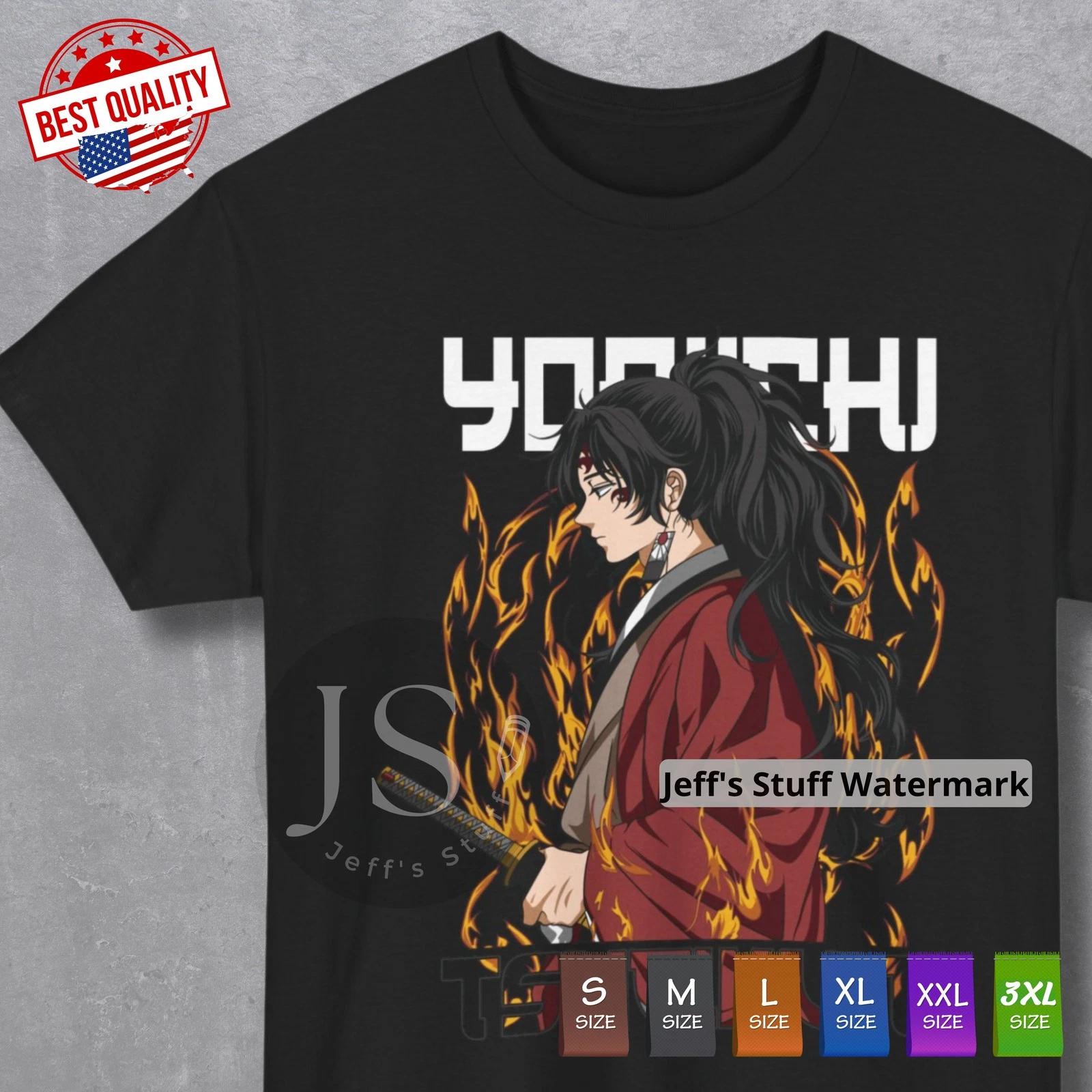 Yoriichi Tsugikuni T Shirt Demon Slayer Anime Lovers Cosplay Manga Japanese Tee 3XL