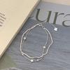 925 Silver Butterfly Bracelet for Girl Bead String Design Insect Fashion Versatile Jewelry Gift