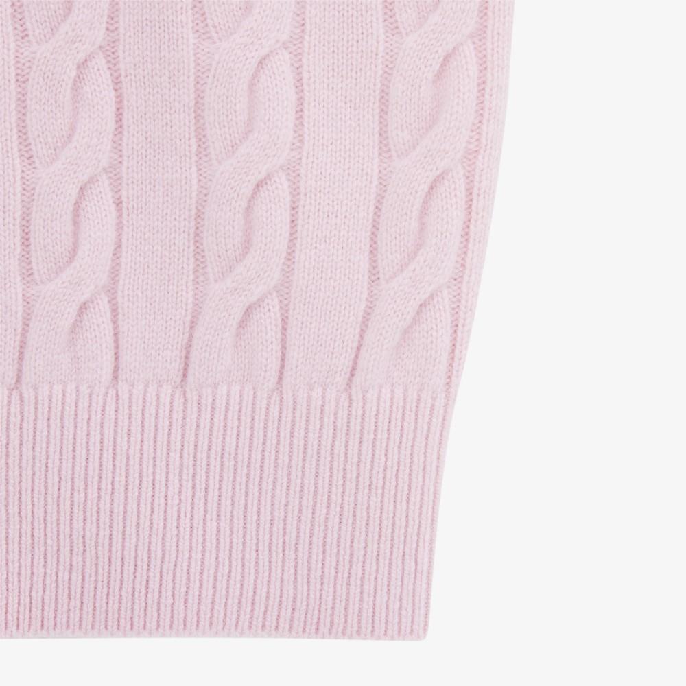 [lacoste] Women's Cable Crewneck Sweater AF083E-55NADY