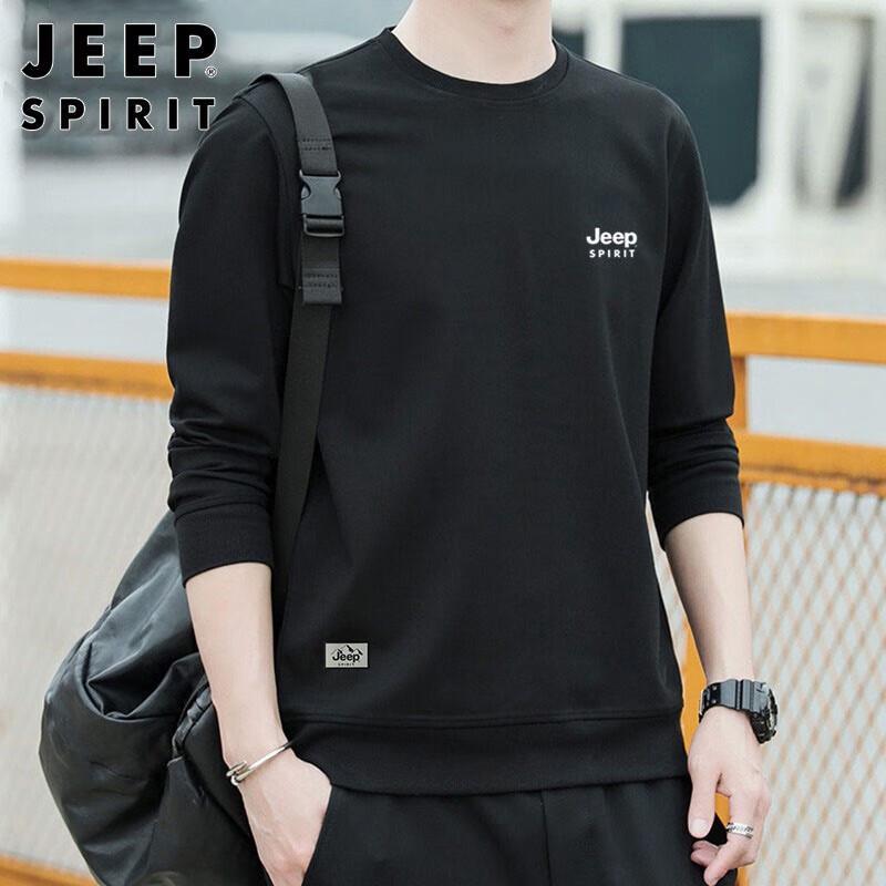 JEEP SPIRIT Men's Loose Fit Crewneck Sweatshirt