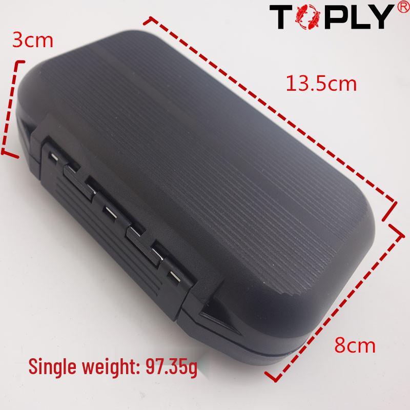 Double-Sided Waterproof Fly Fishing Tackle Box - Hair Lure Storage Accessory