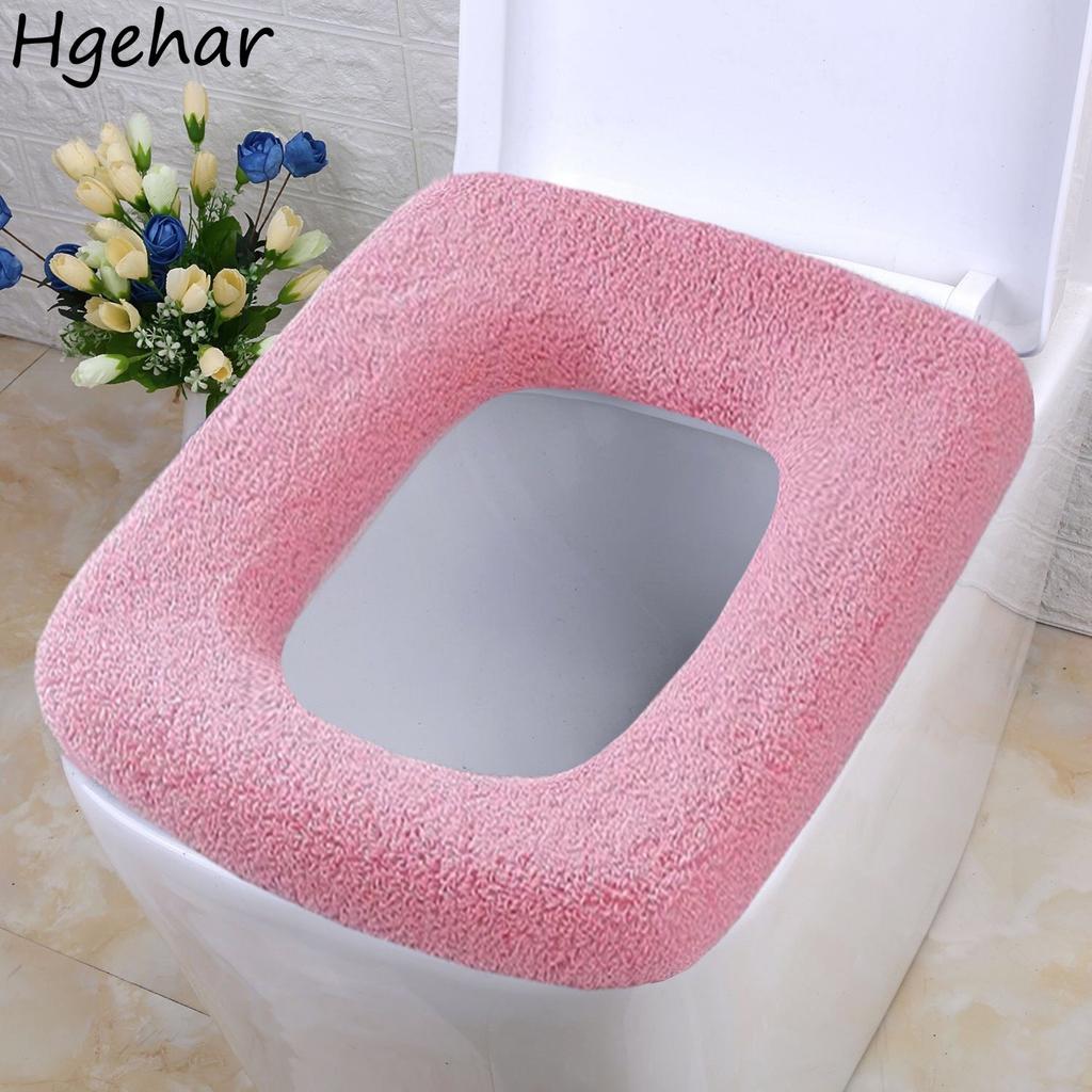 Silnější potah na toaletní sedátko, silnější zimní teplý pohodlný koupelnový toaletní doplněk, polštář, univerzální podložka na toaletní sedátko