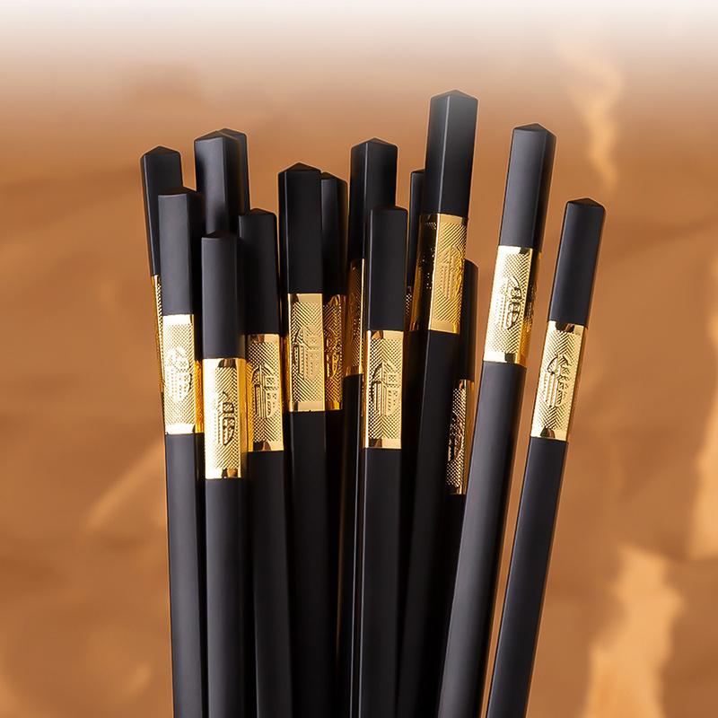 10 Pairs 24cm Reusable Chopsticks Non-Slip Chopstick Sushi Sticks Chinese Sticks To Eat Food Chinese Wood Chopsticks Set KZ004