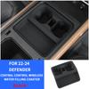 Per Land Rover Defender 110/90 Controllo Centrale Modificato Portabicchieri d'Acqua Wireless in Silicone Antiscivolo 22-24 Tappetino Portaoggetti