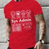 Men Tshirt Computer System Administrator Core CPU Pc Coder Geek Computer Science Clothing Unisex T Shirt Women T-Shirt Tees Tops