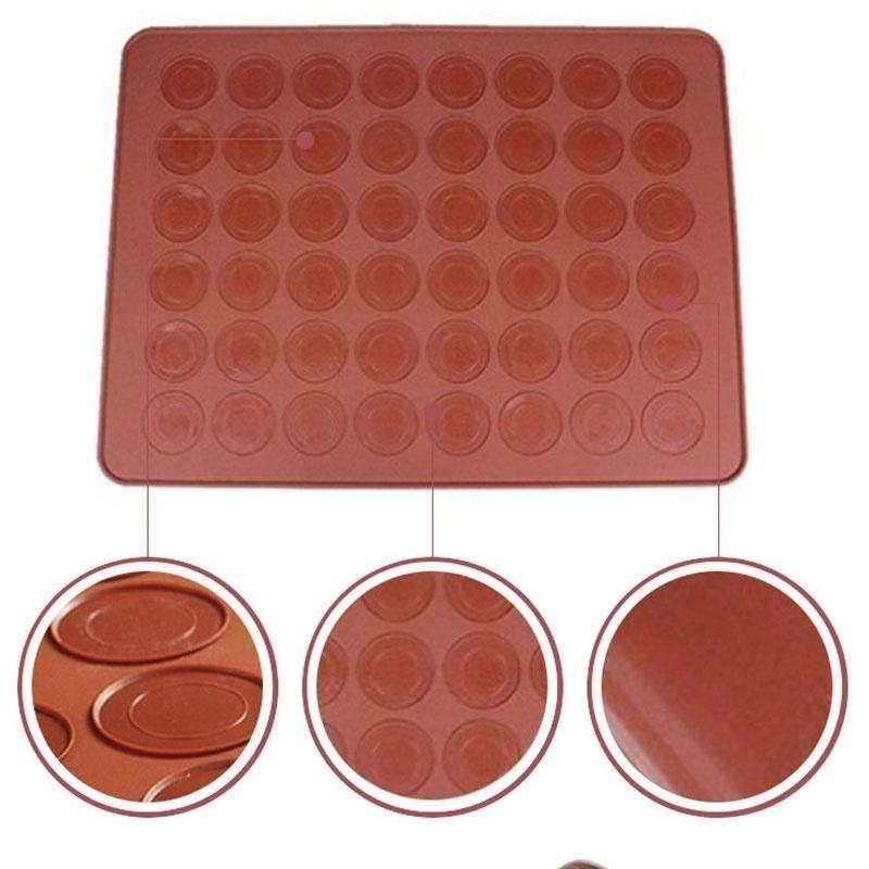48-Mulden Muffins/Mandel-Runde Kuchen Werkzeuge Gebäck Macaron Backblech Matte