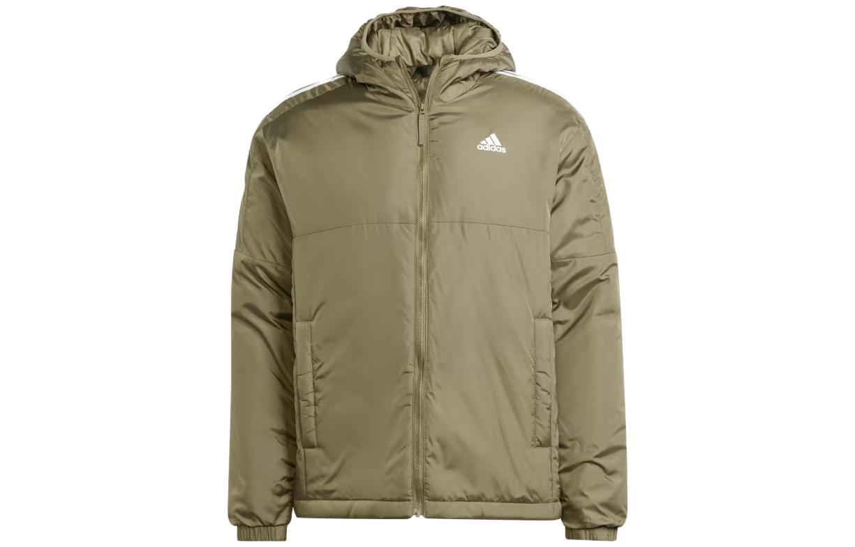 Adidas ESSENTIALS Jackets Men s Olive Hooded Moderate Other HZ5725 XS