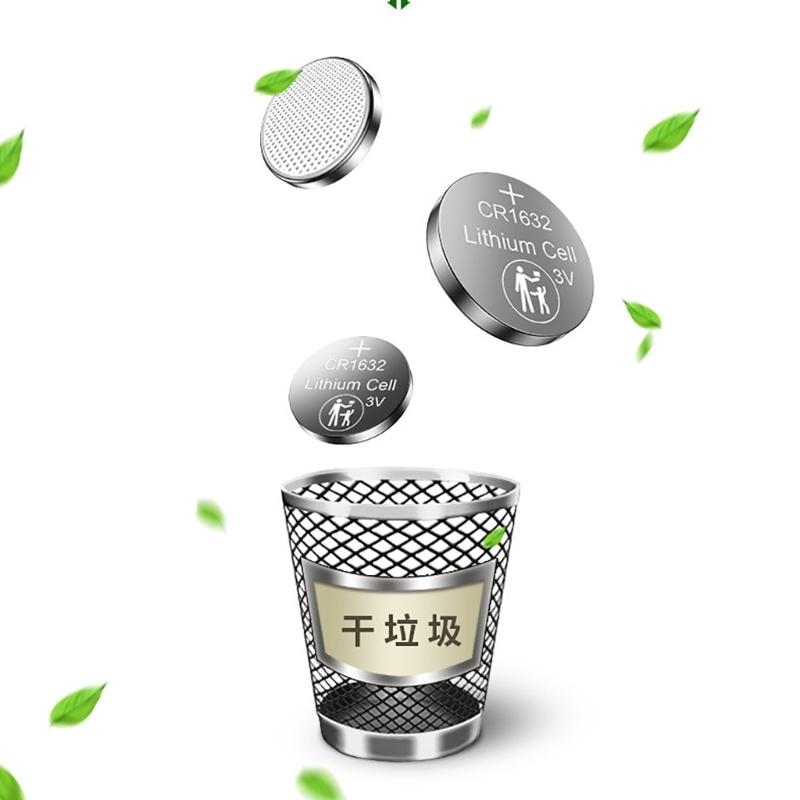 6Pcs Original CR1632 CR1632 Button Batteries Cell Coin Lithium Battery For Watch Electronic Toy
