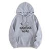 American Style Hooded Sweatshirt: Heart & Letter Pattern, Loose Fit, Long Sleeve, Autumn/Winter 2025 Collection