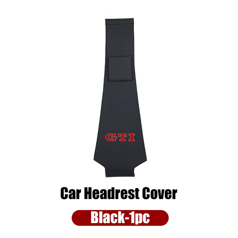 Car Leather Headrest RTIS555 Protective Cover Storage Bag For Volkswagen VW Golf 4 6 7 GTI Tiguan Passat B5 B6 B7 CC Jetta MK5 MK6 Polo