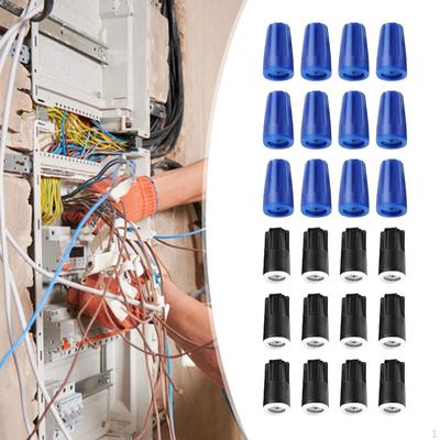 24 Pieces Twist On Wire Connector Cap Spare Parts Portable Professional Connecting Electrical