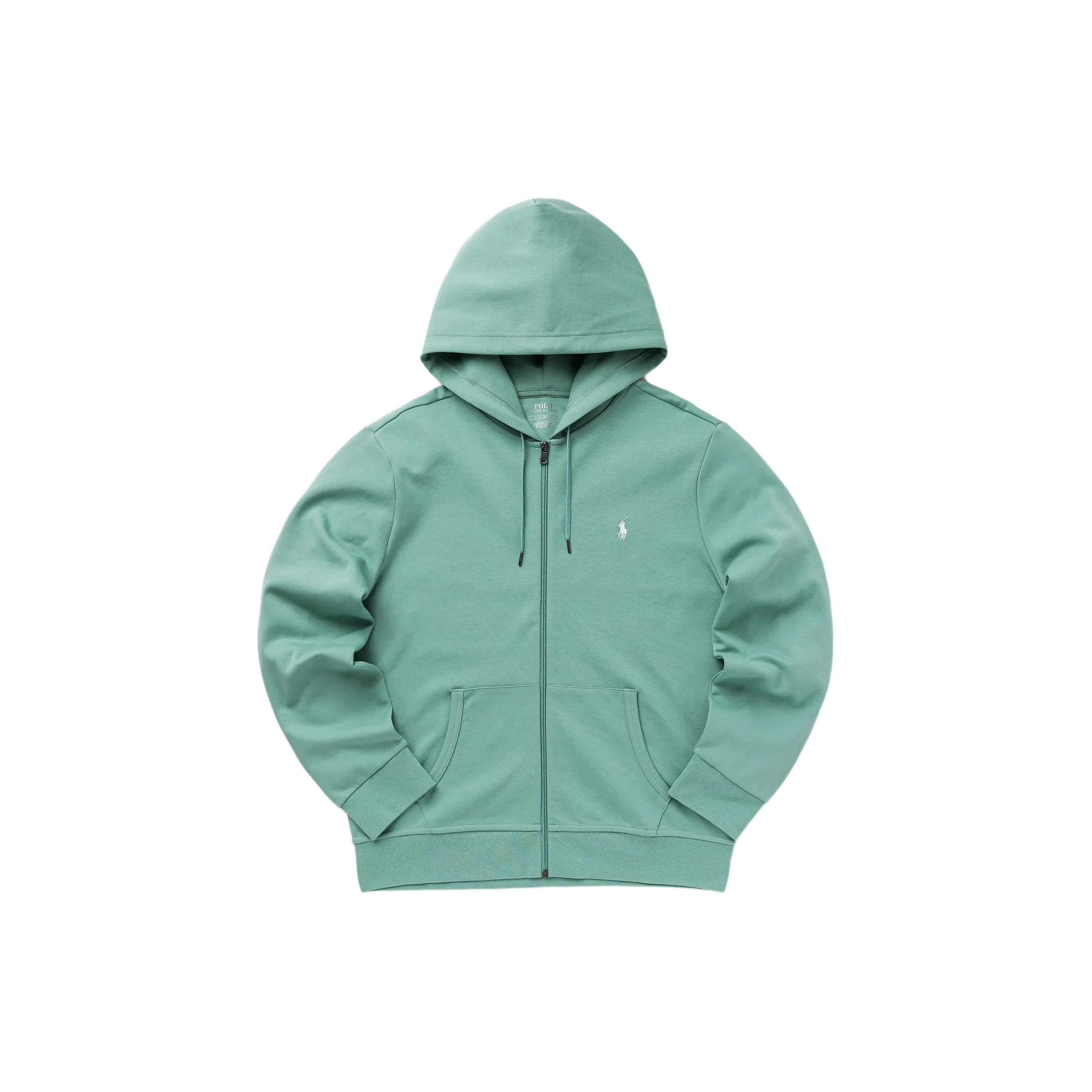 

Polo Ralph Lauren Fw23 Однотонное худи с вышивкой логотипа на кулиске Мужские худи Зеленый 710881517019-330 L