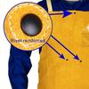 [Weldas] Golden Brown™ Leather Welding Bib Apron with Unique Self-Balanced Strap System, Golden Brown, 91cm Length, 60cm Width.