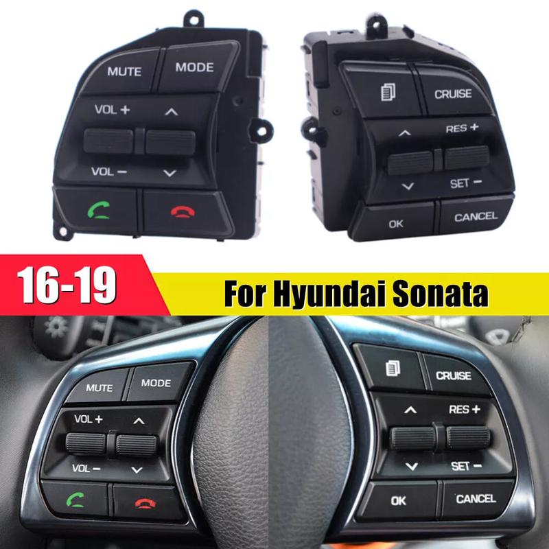 Hyundai Sonata LF 2016 2017 2018 Araba Direksiyon Kontrolü Çok Fonksiyonlu Ses Düğmesi Seyir Kontrolü Anahtar Anahtarı