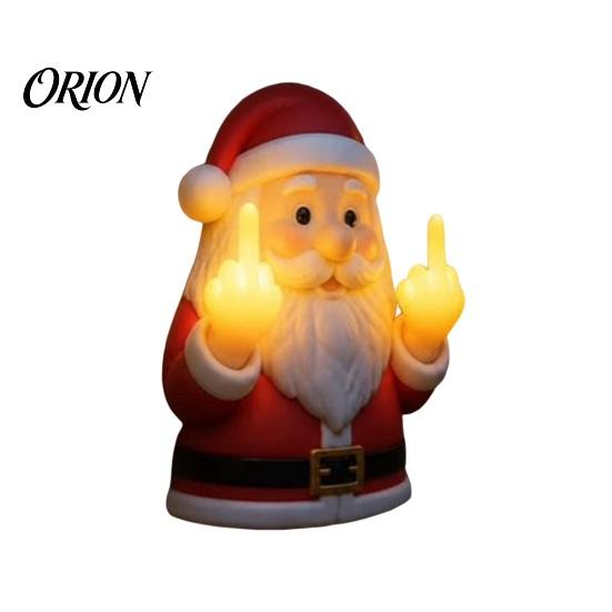 Indoor Party Atmosphere Light Halloween Ghost Middle Finger Glow Night Light, Funny LED Wall Spooky Resin Figurine Lamp, Cute Tabletop Decoration for