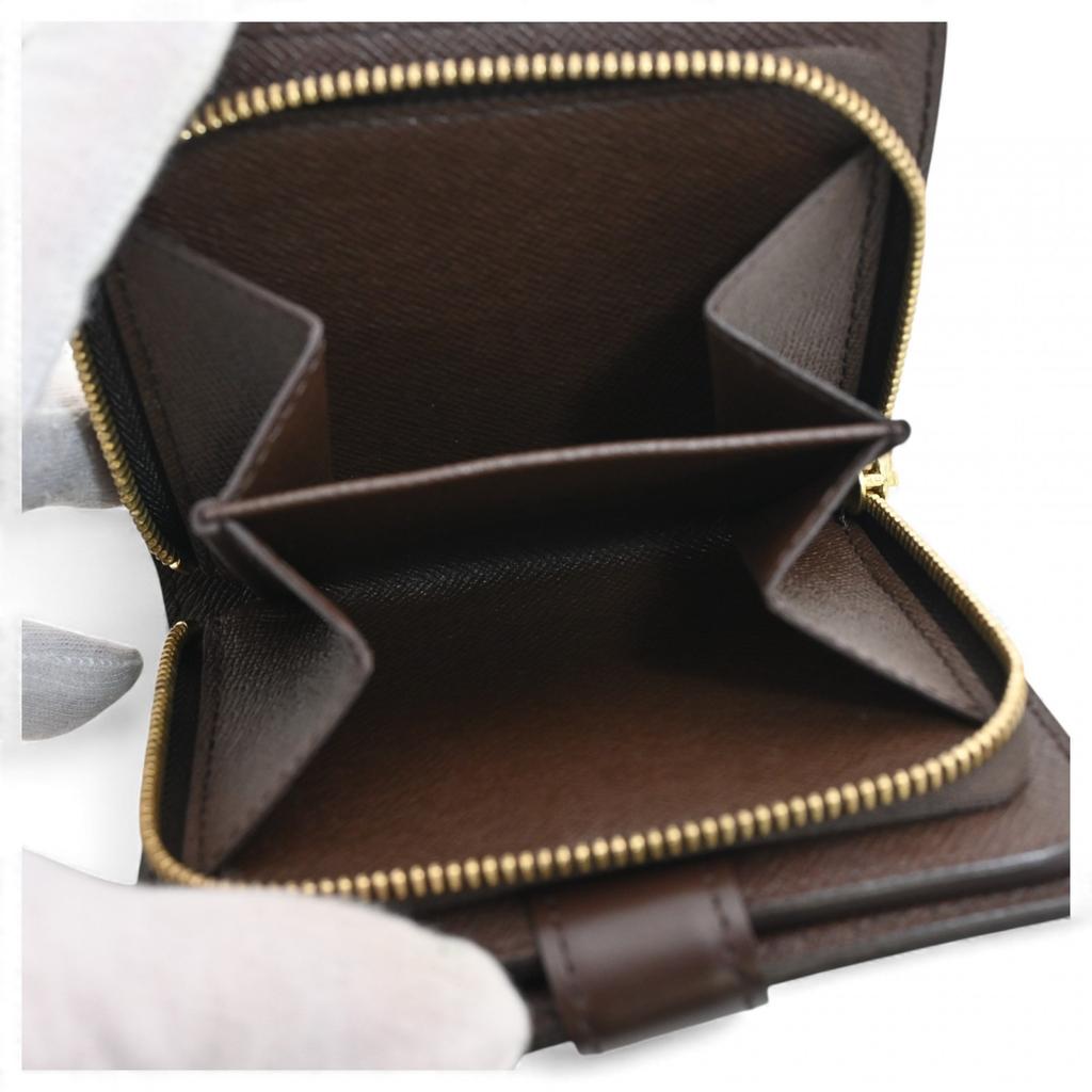 Auth LOUIS VUITTON Damier Compact Zip Bifold Wallet Lv5834rj