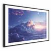 Poster - Night Concert In the Mountains: Clouds Lit by the Last Rays of the Sun