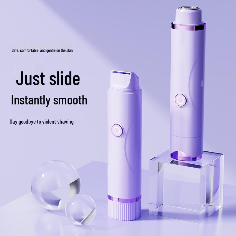 Dual-Head Epilator & Electric Shaver: Unisex Hair Removal & Trimmer