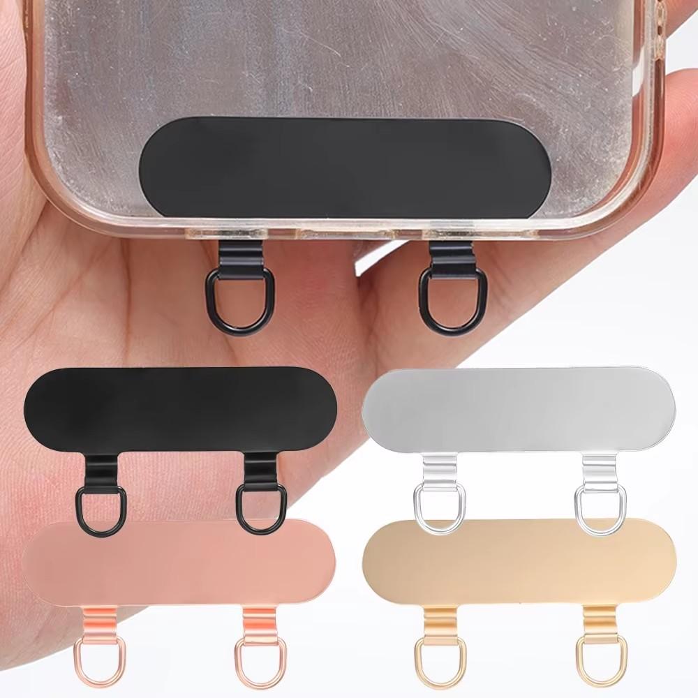 New Ultra-thin Stainless Steel Phone Tether Patch Replacement Phone Straps Gasket Sturdy Cellphone Safety Metal Connect Piece