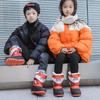 Cartoon Waterproof Snow Boots with Velvet Lining for Kids - Warm, Non-Slip, Unisex