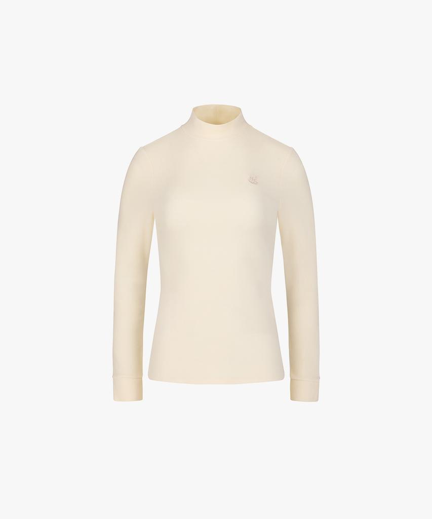 FAIRLIAR GOLF Brushed High-Neck T-Shirt (Cream)