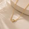 Classic Small Love Necklace with Pave Sparkling Mini Cubic Zirconia Delicate Palm Cross Star Gold Plated Chain Choker Jewelry