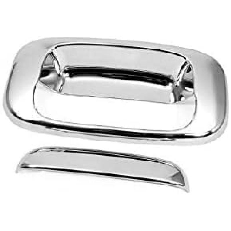 Chrome Tailgate Handle Cover W/O Keyhole for 99-06 Chevy Silverado/07 Classic/99-06 GMC Sierra/07 Sierra Classic