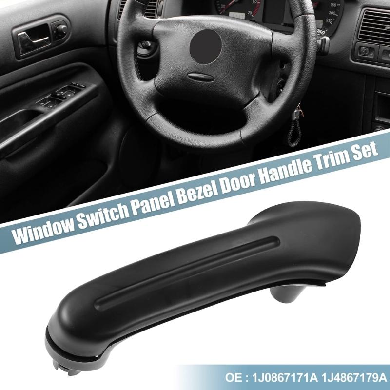 Car Interior Enhancement ABS Window Panel Frame And Handle Cover Set For Recognized Models