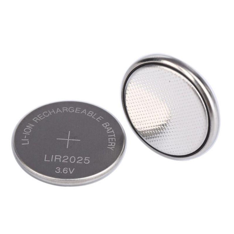 LIR2025 Rechargeable Battery 3.6V Remote Car Shell Cover Button Battery Fit for Alarms Dynamic Tokens Medical Equipment