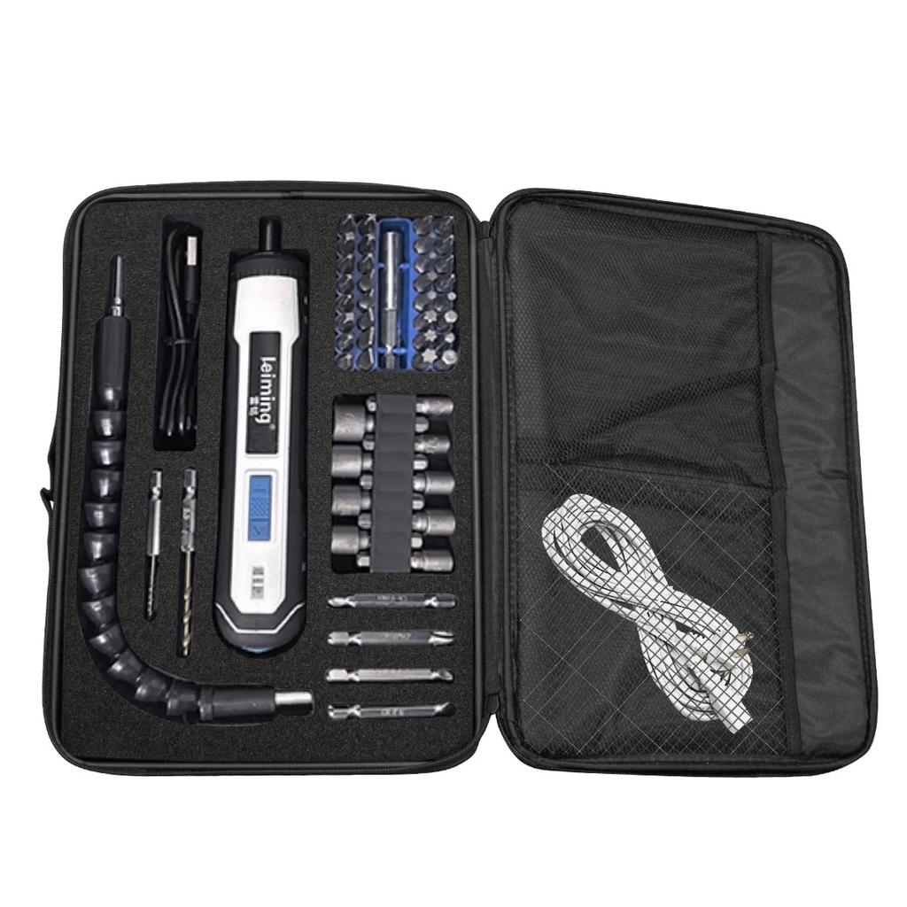 1pc Portable High-Capacity Instrument Equipment Tool Bag Made Of Thick Oxford Cloth Wear-Resistant Durable Sponge Storage Bag