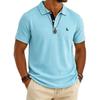 Men's Summer Short Sleeve Golf Shirt, Breathable Casual Beach Top, Wicking Business Casual T-Shirt